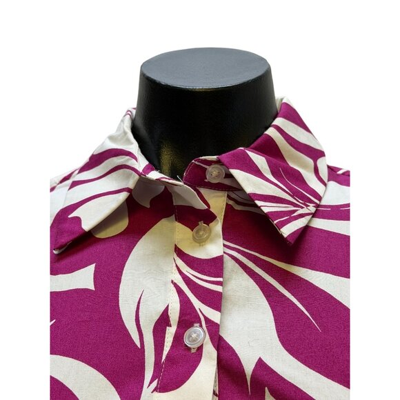 NWT Maeve By Anthropologie Purple & White Botanical Print Tiered Midi Dress XXS - Picture 5 of 7